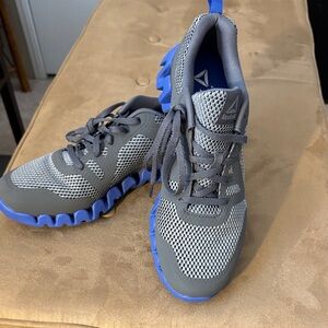 New Men’s Reebok ZigTech Sneakers in Gray and Blue